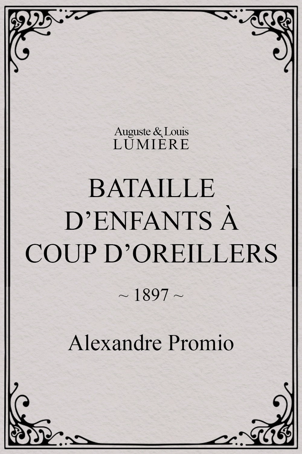 Bataille d’enfants à coup d’oreillers