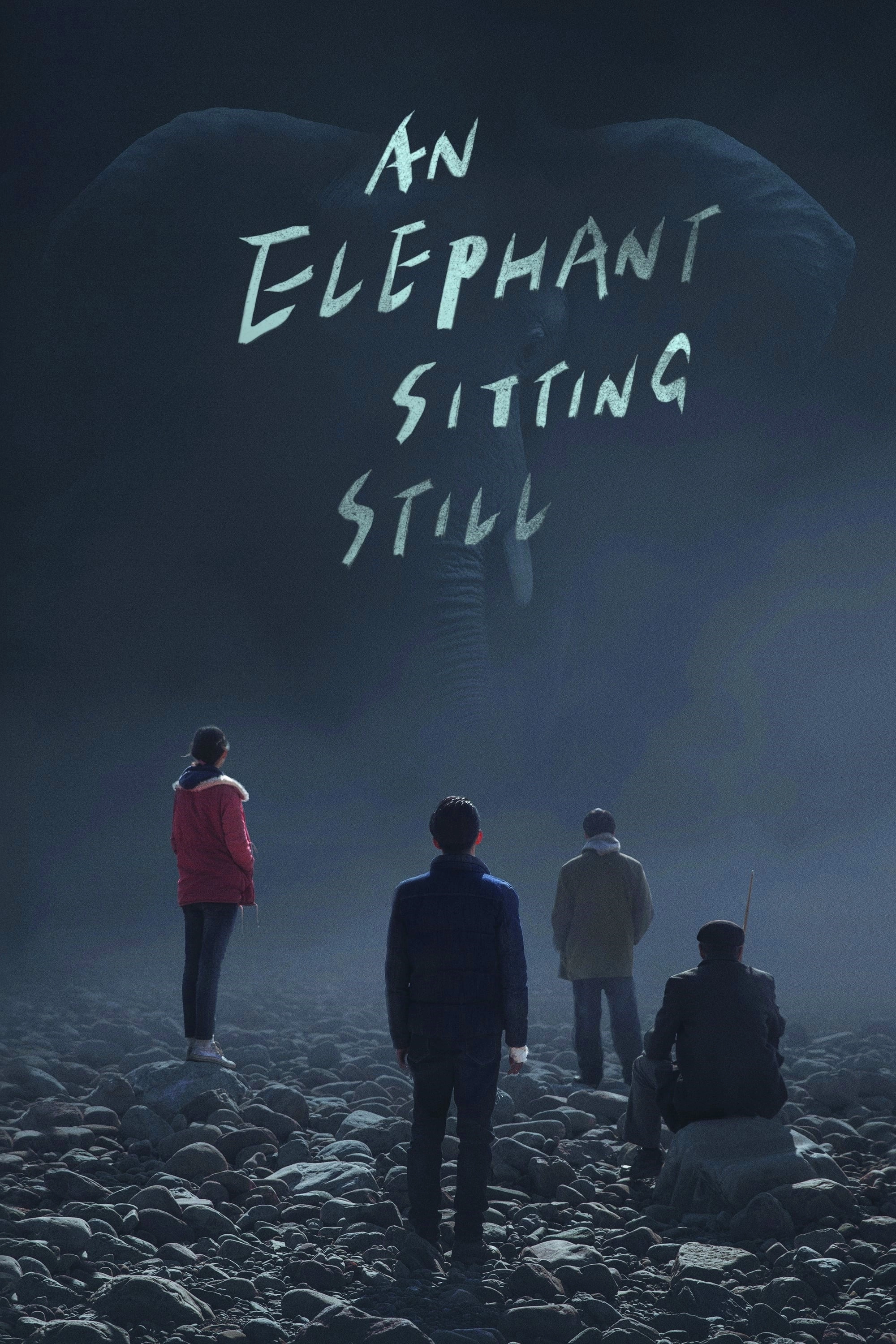 An Elephant Sitting Still