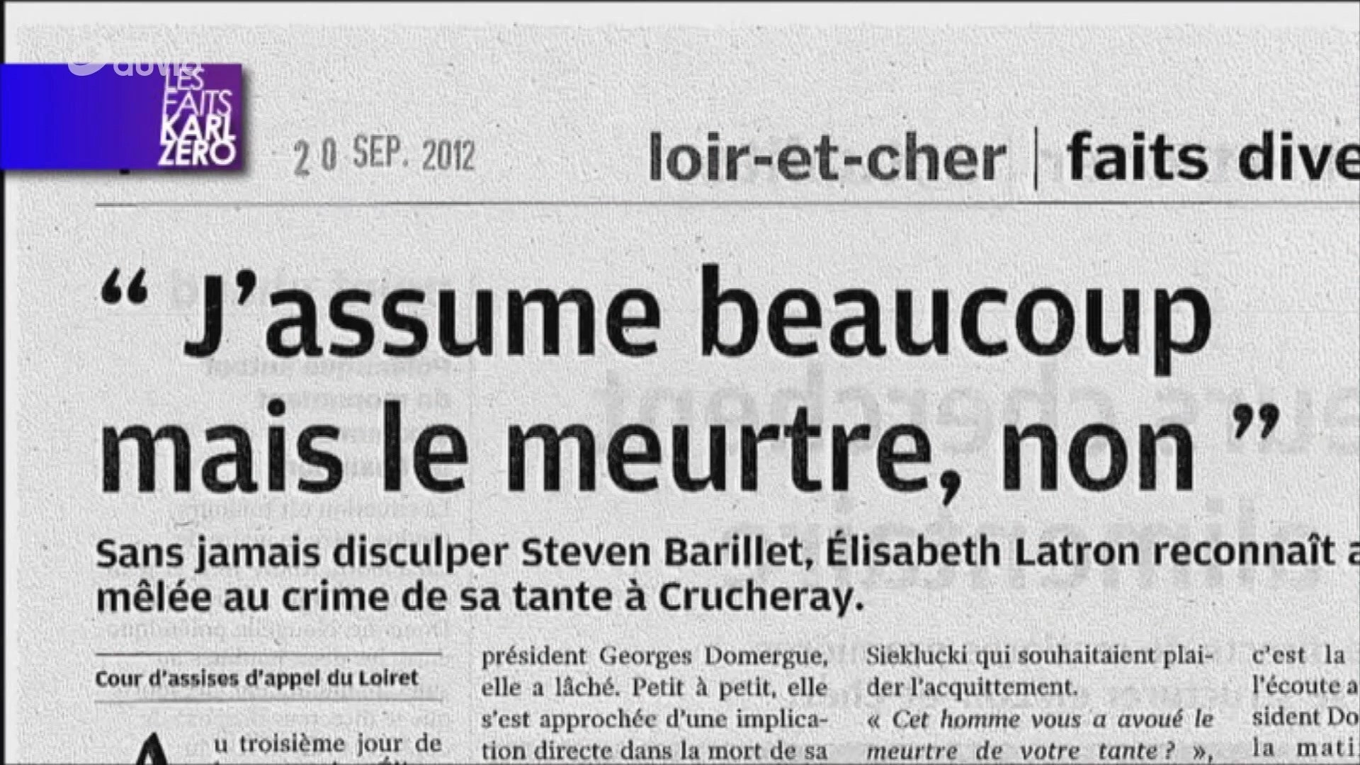 Les faits Karl Zéro-Les dossiers Karl Zéro