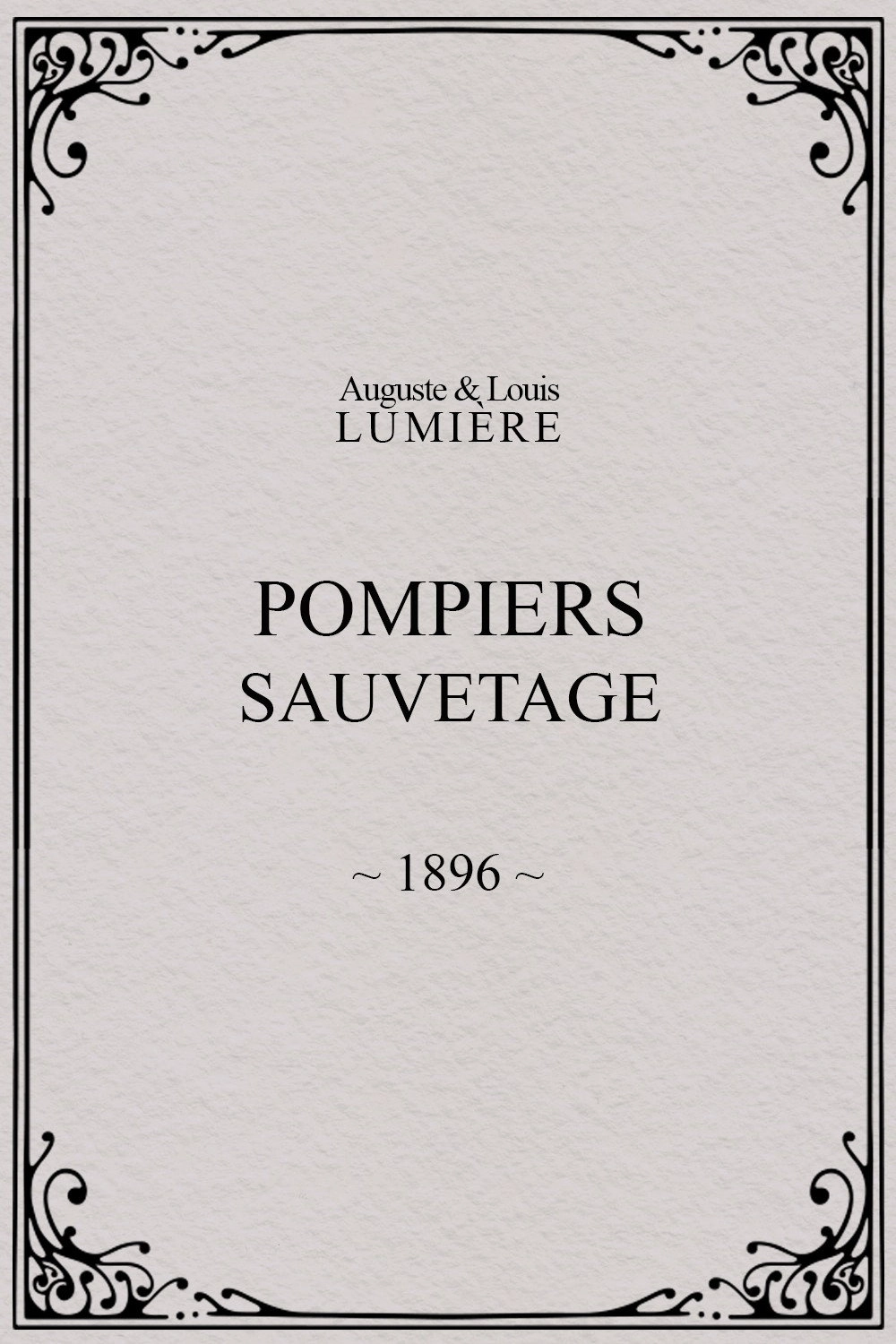 Pompiers : sauvetage