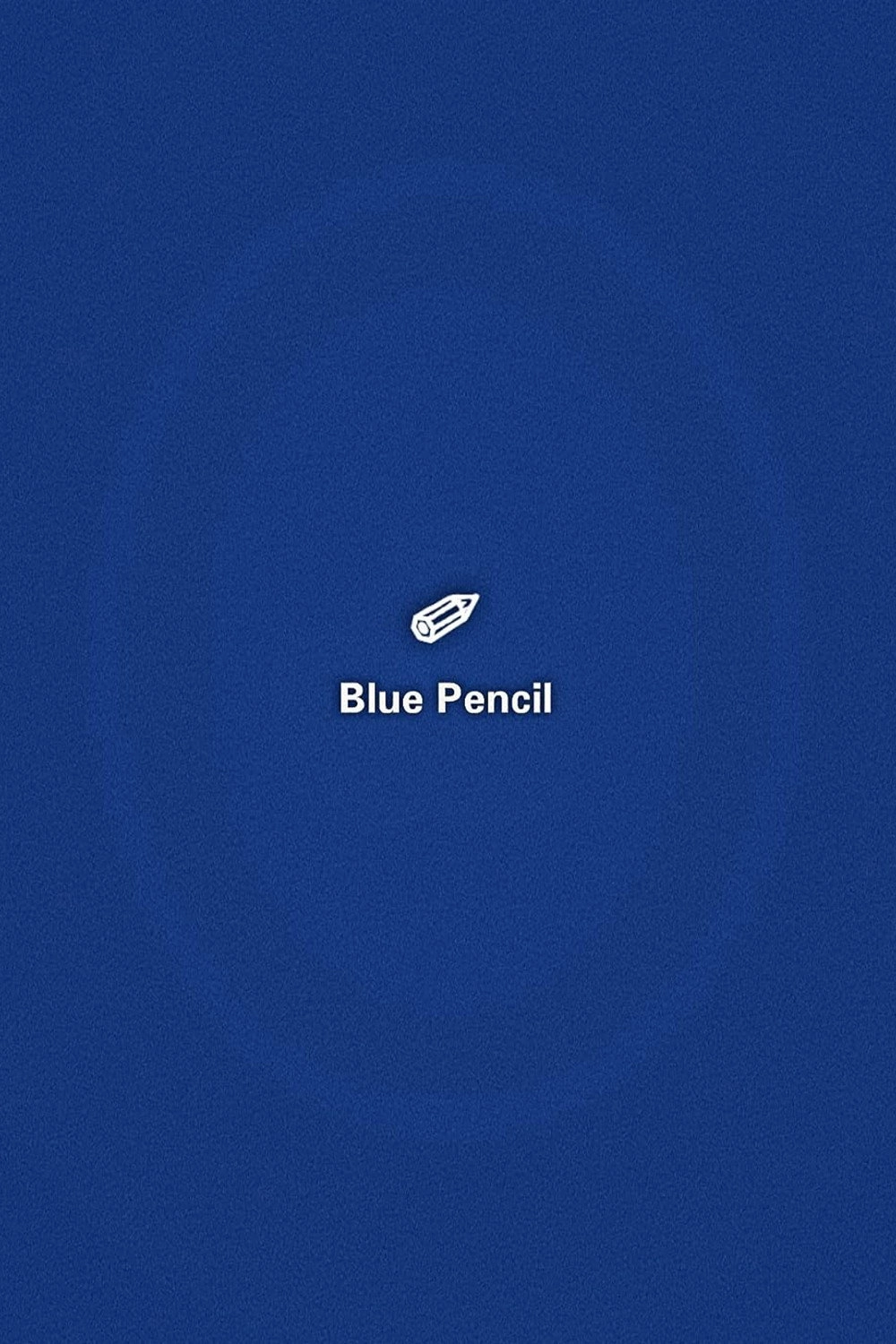 blue pencil
