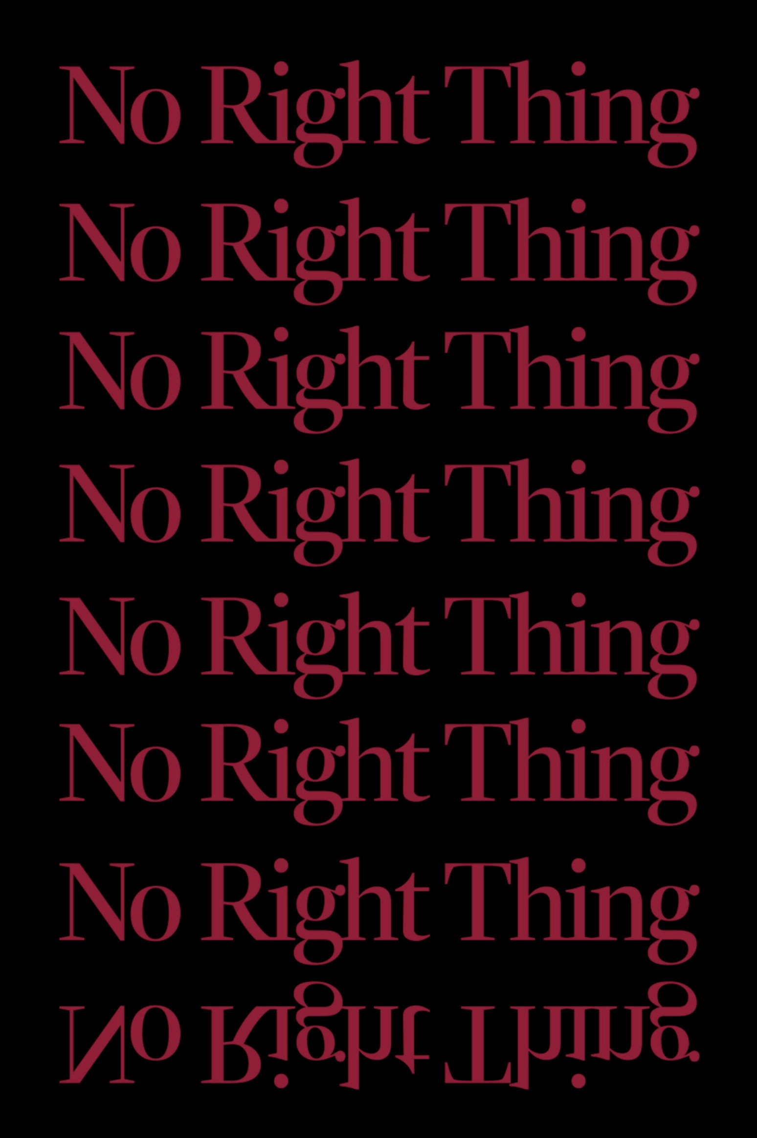 No Right Thing