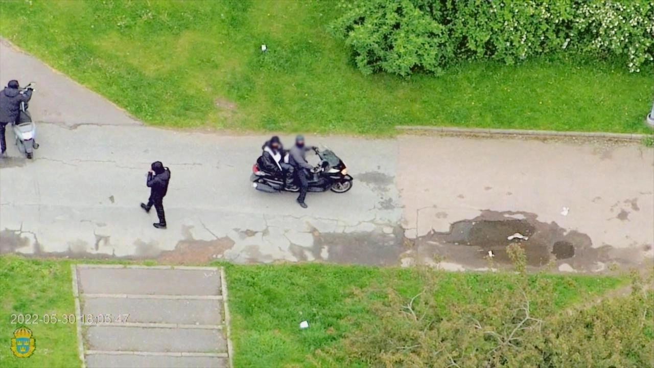Fångat på polisens kamera