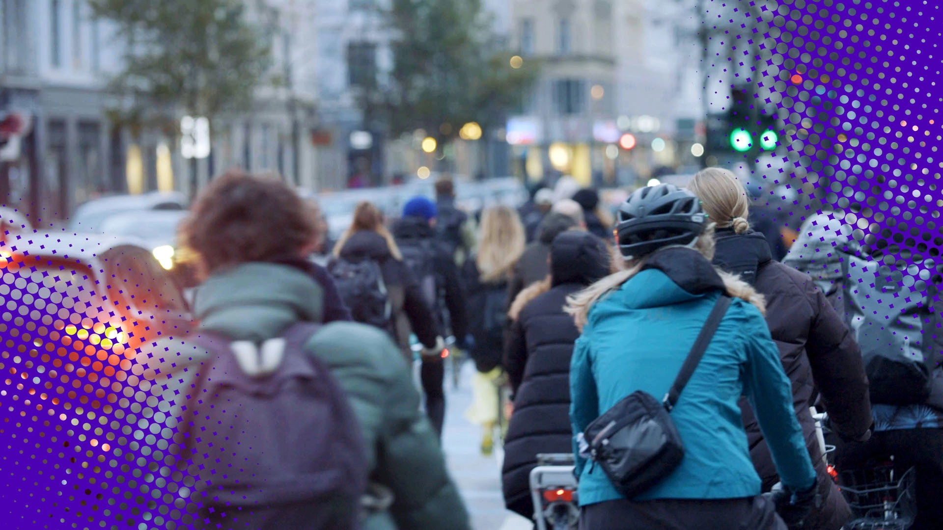 Politi på cykelstien