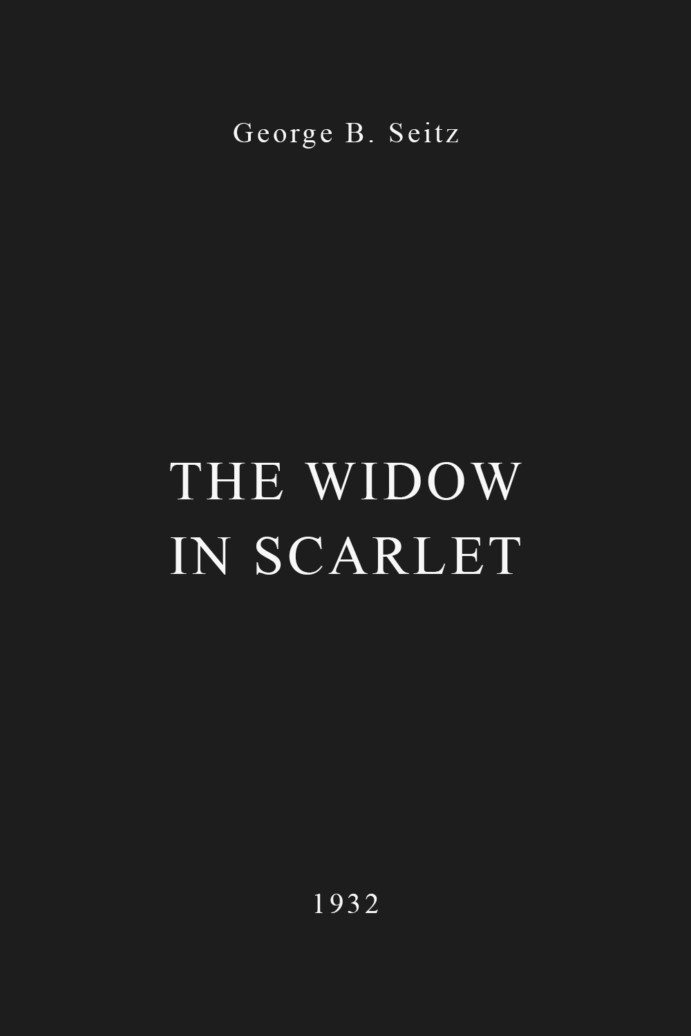The Widow in Scarlet