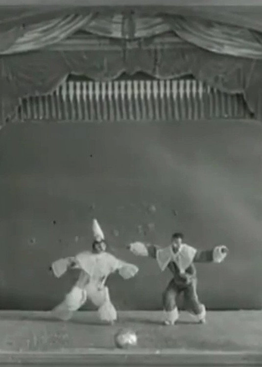 Pierrot, Harlequin and a Ball