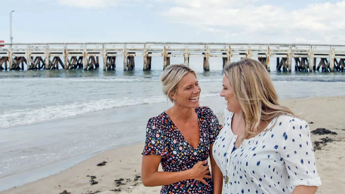 2 Meisjes op het Strand