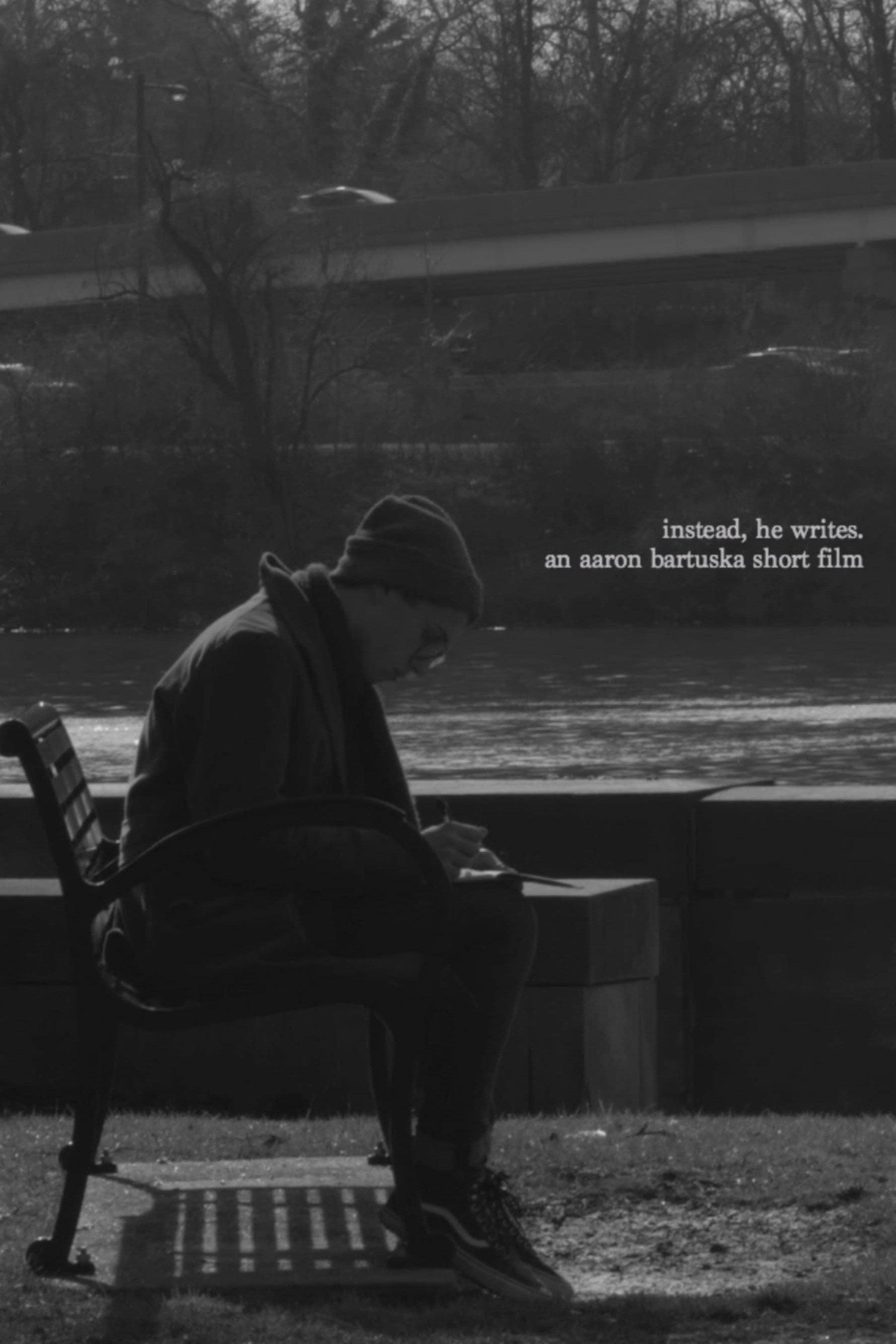instead, he writes.