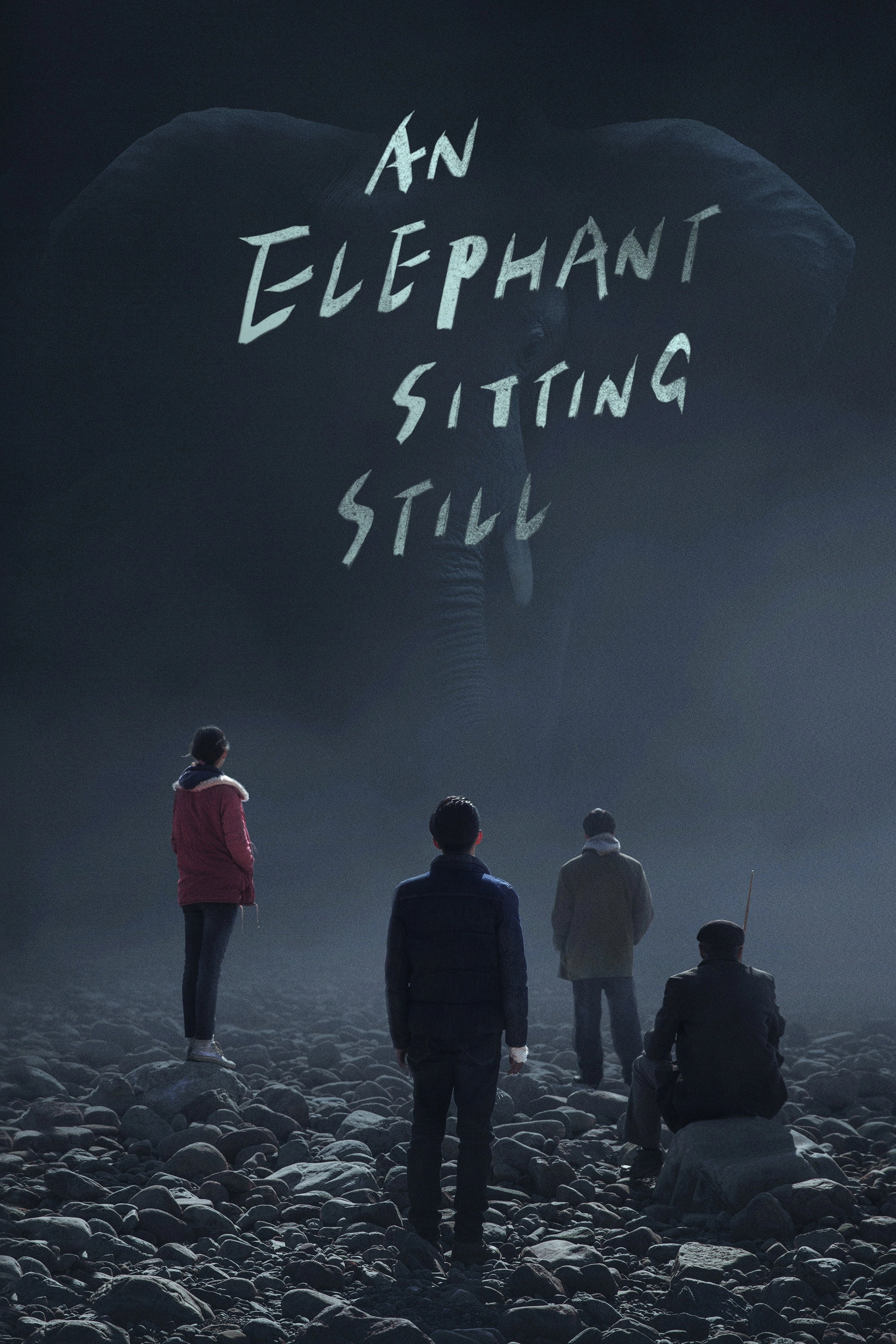 An Elephant Sitting Still