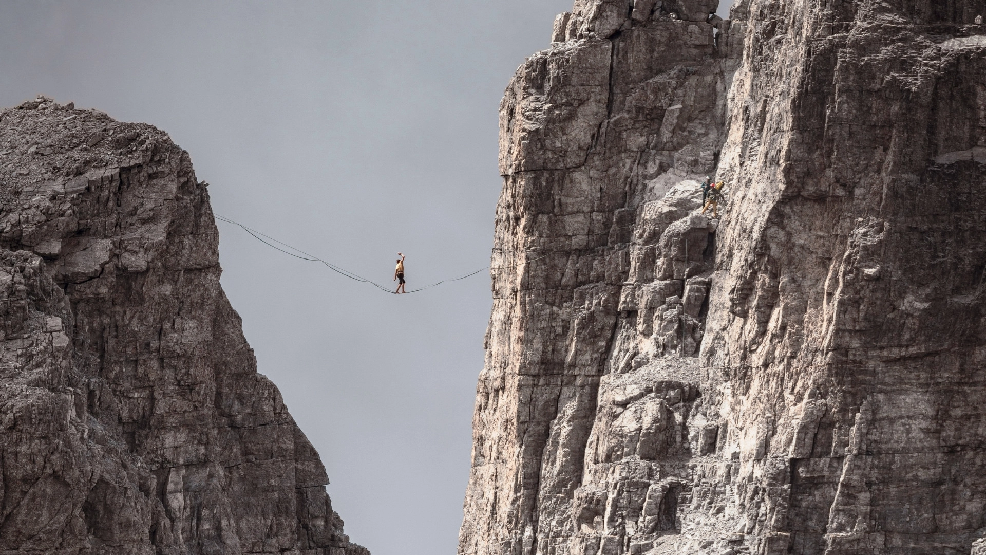 High Above: Highlining on Tribulaun