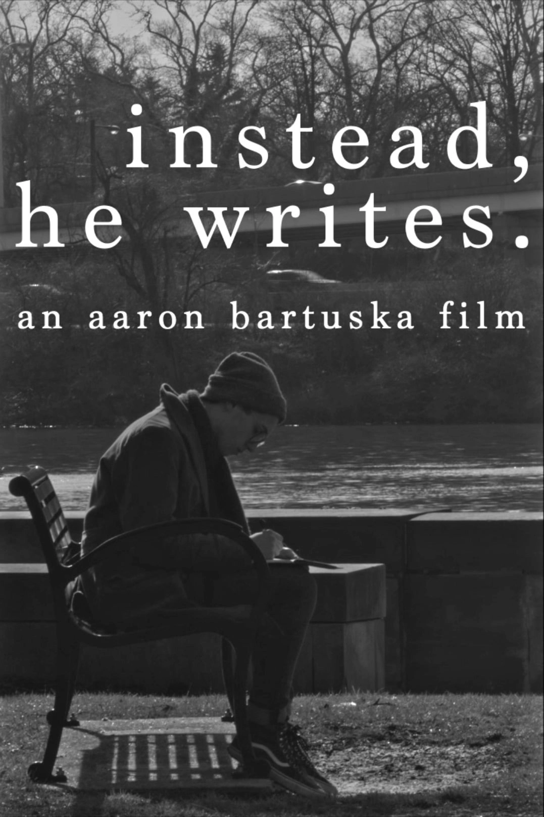 instead, he writes.