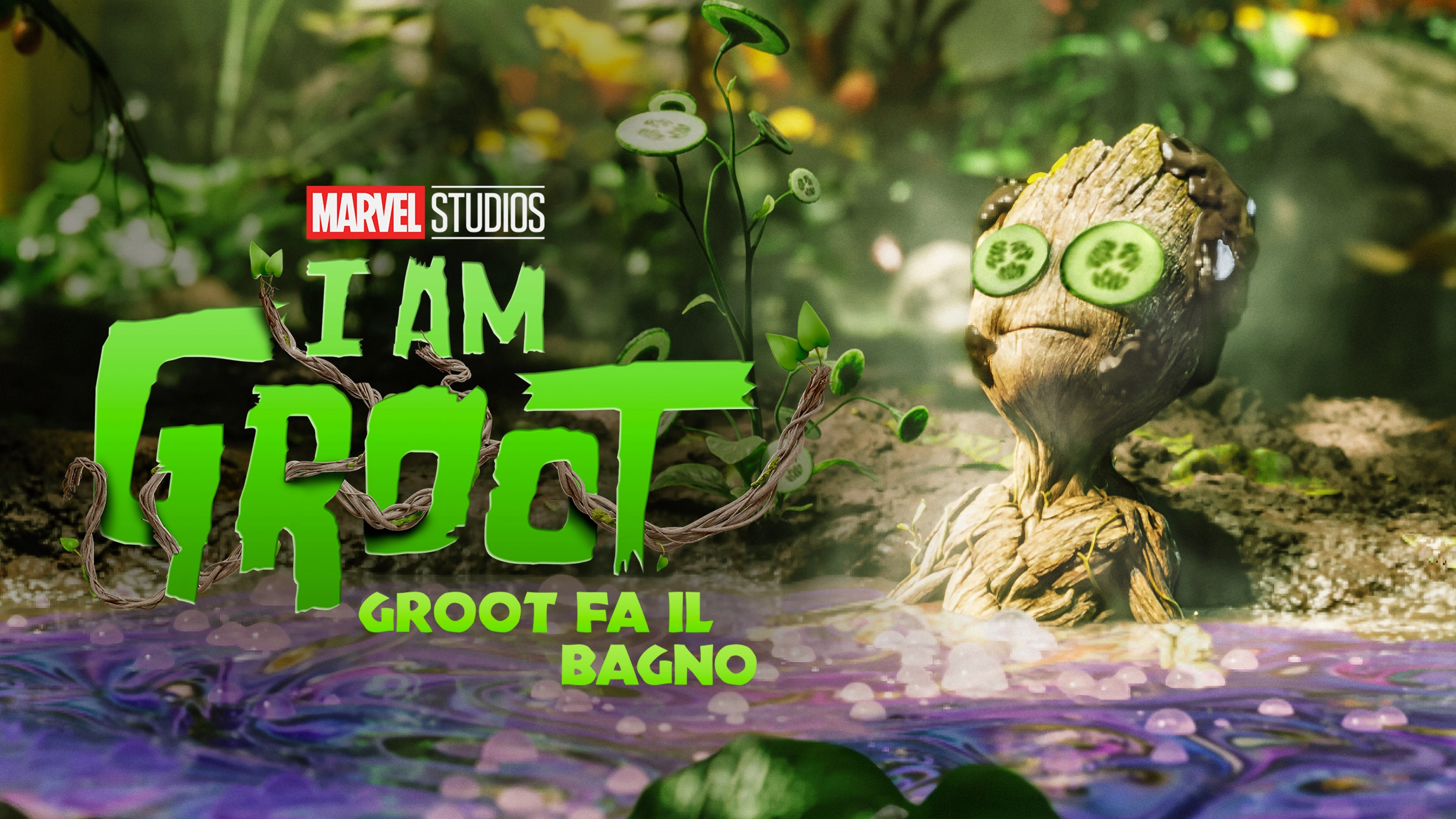 Groot Takes a Bath