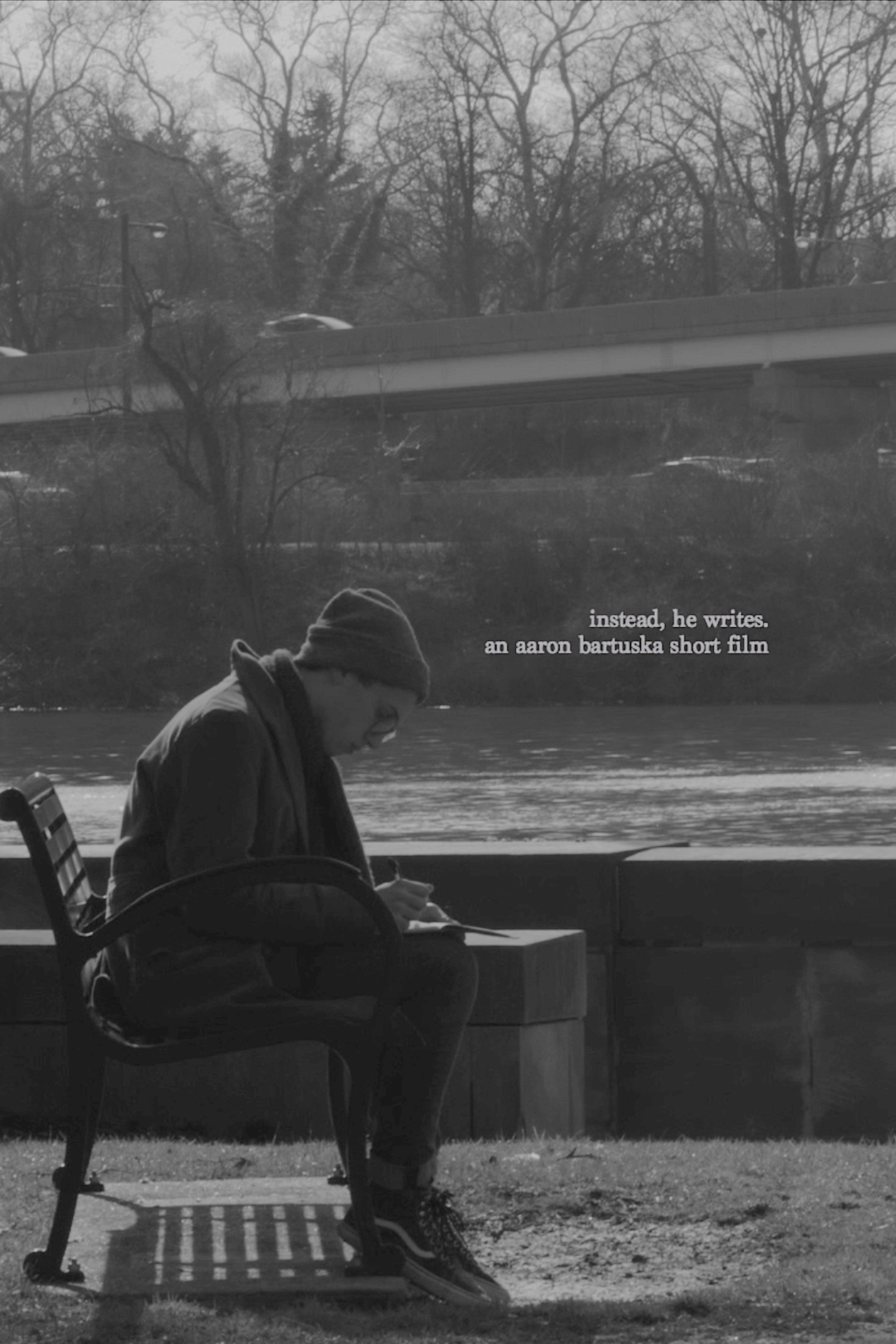 instead, he writes.