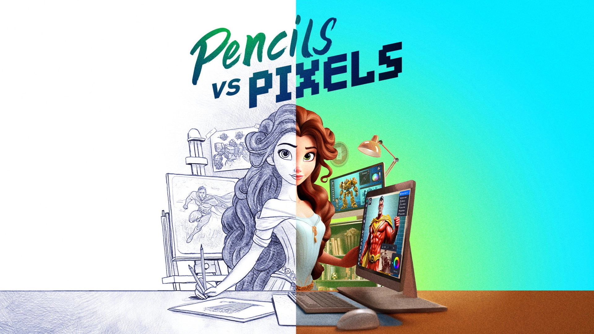 Pencils vs Pixels