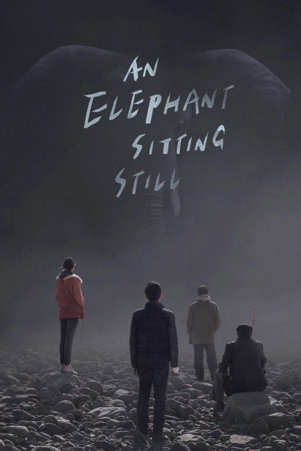 An Elephant Sitting Still
