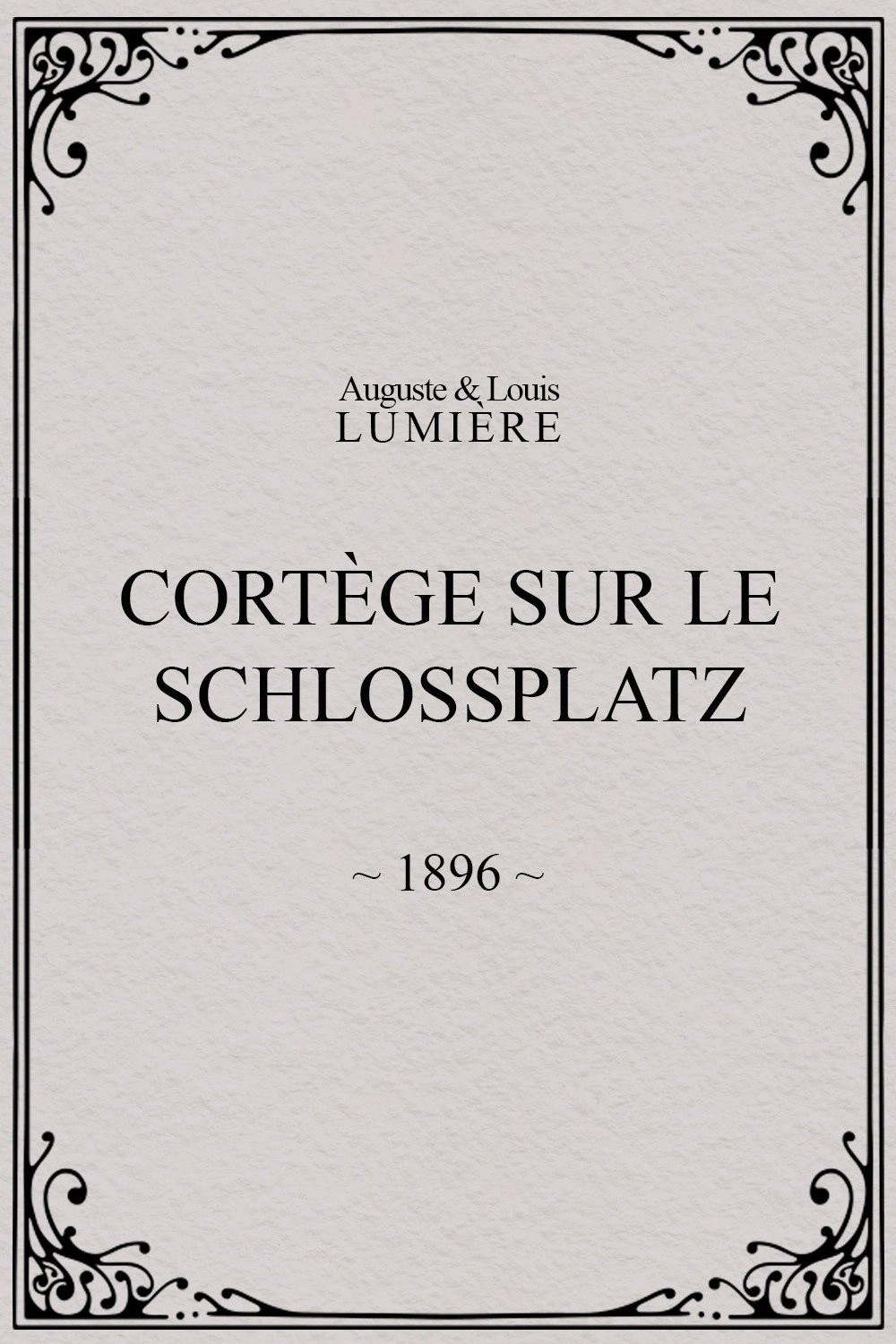 Cortège sur le Schlossplatz