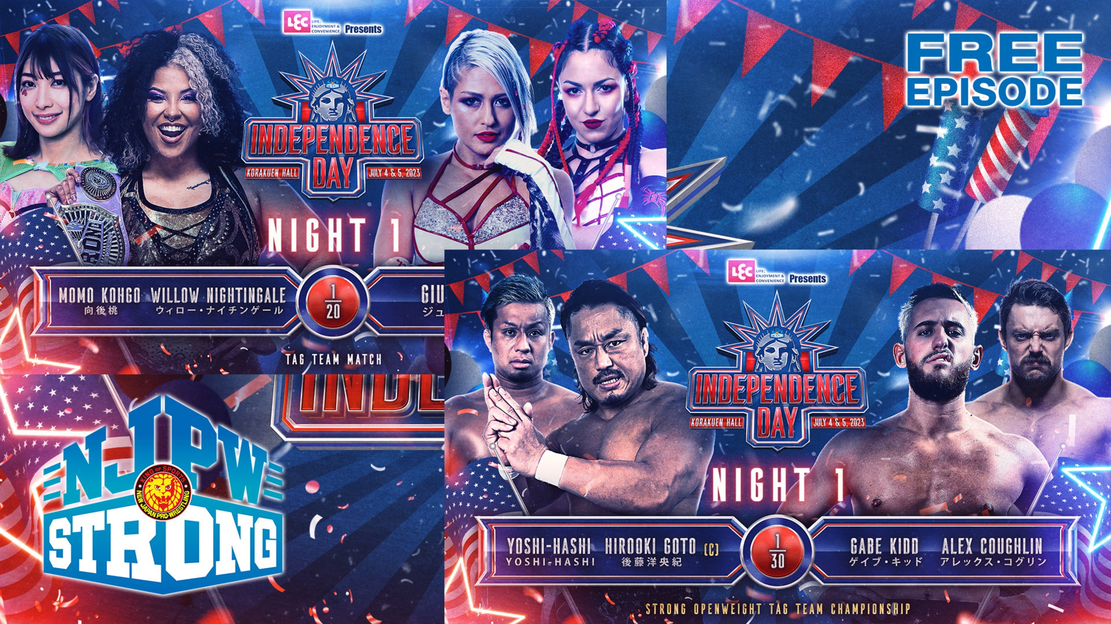 NJPW STRONG Independence Day 2023 - Day 1