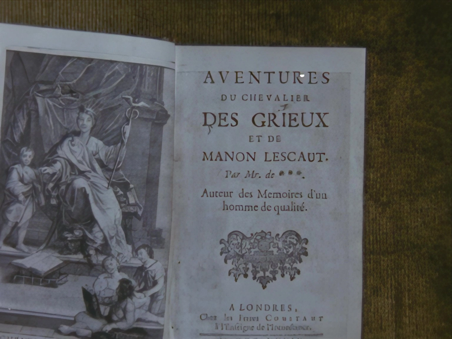 Histoire du Chevalier Des Grieux et de Manon Lescaut