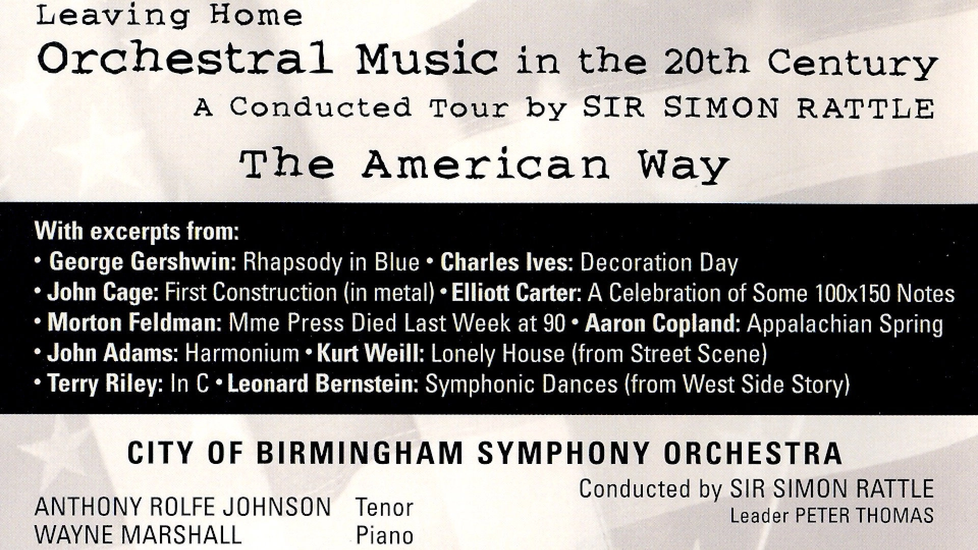 Leaving Home: Orchestral Music in the 20th Century