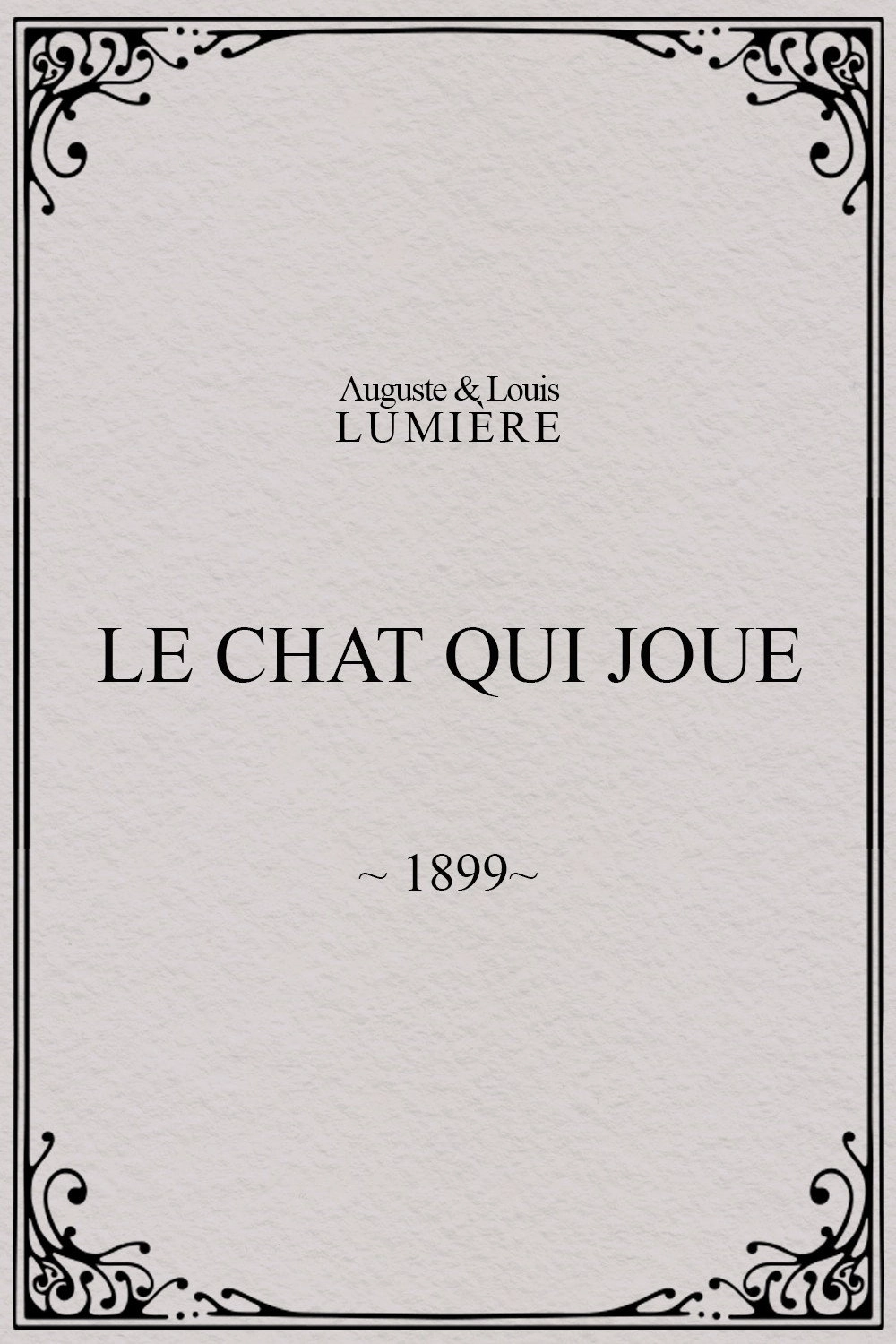 Le chat qui joue