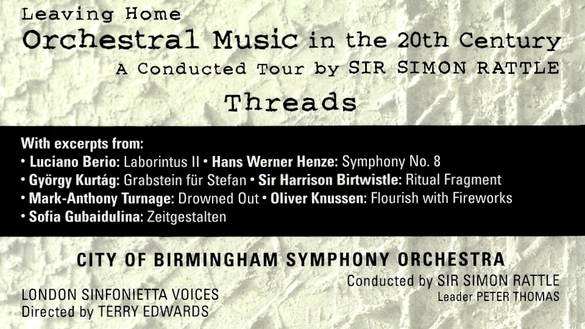 Leaving Home: Orchestral Music in the 20th Century