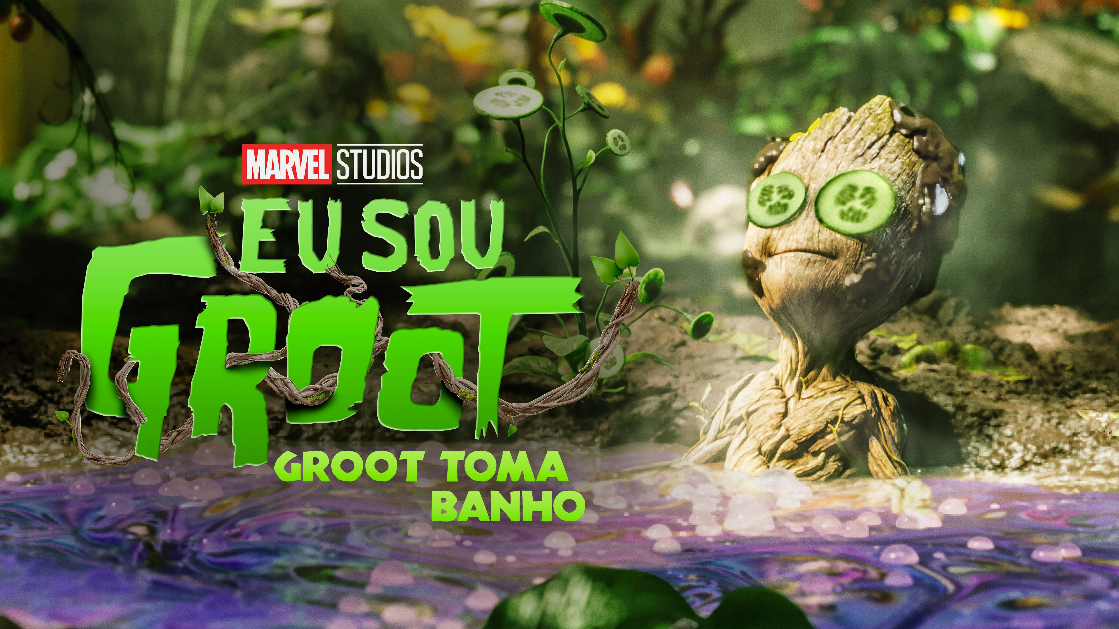 Groot Takes a Bath