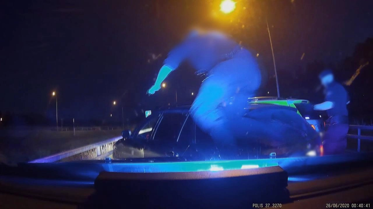 Fångat på polisens kamera
