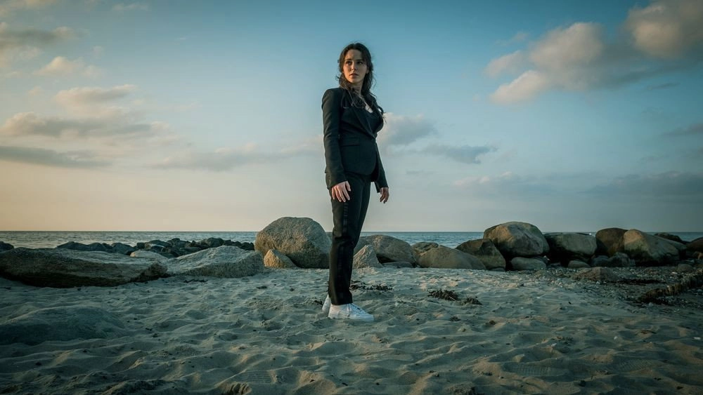 Das Mädchen am Strand