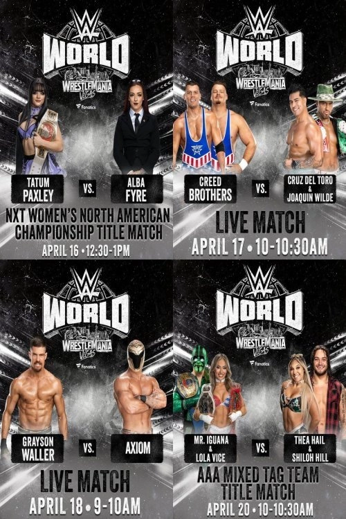 LIVE matches from WWE World: April 19, 2026 Part 2