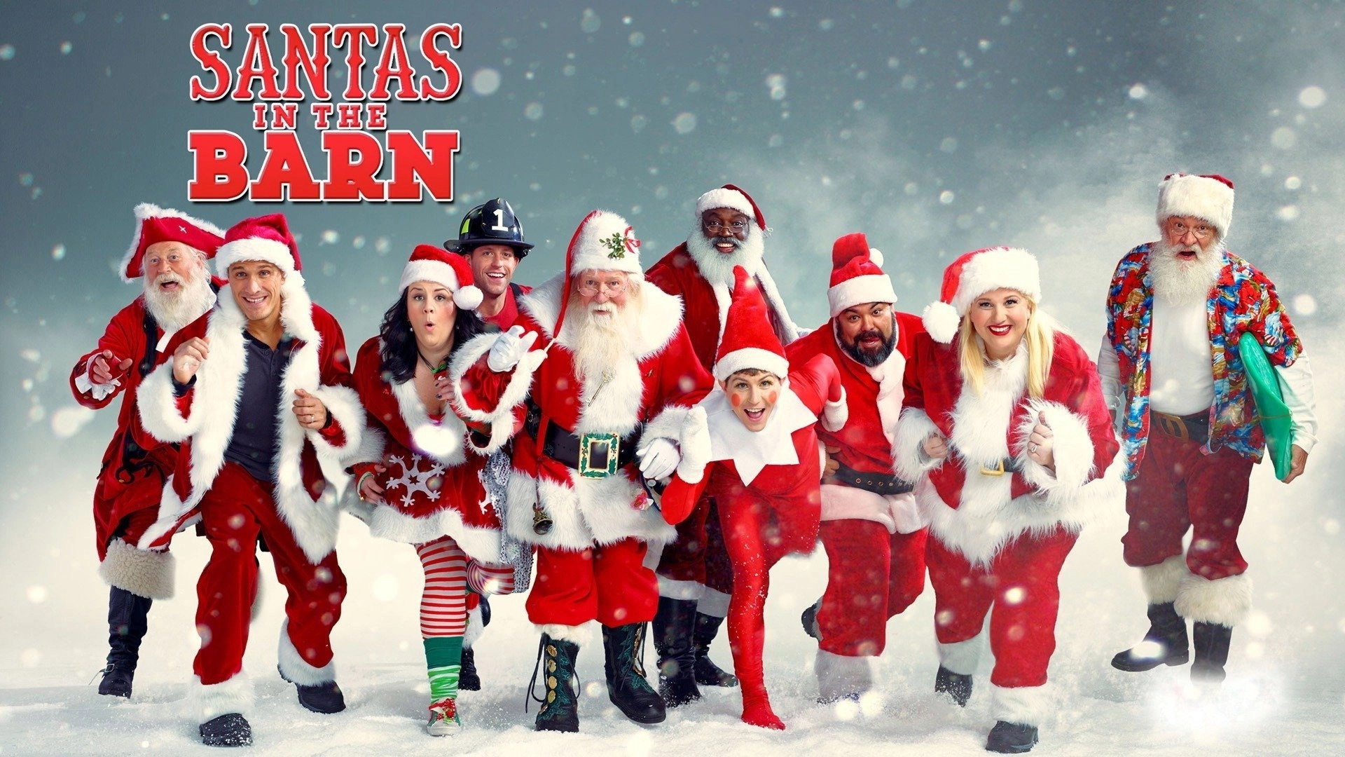 Santas in the Barn