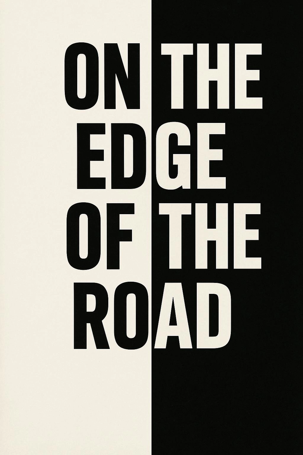 On the edge of the road