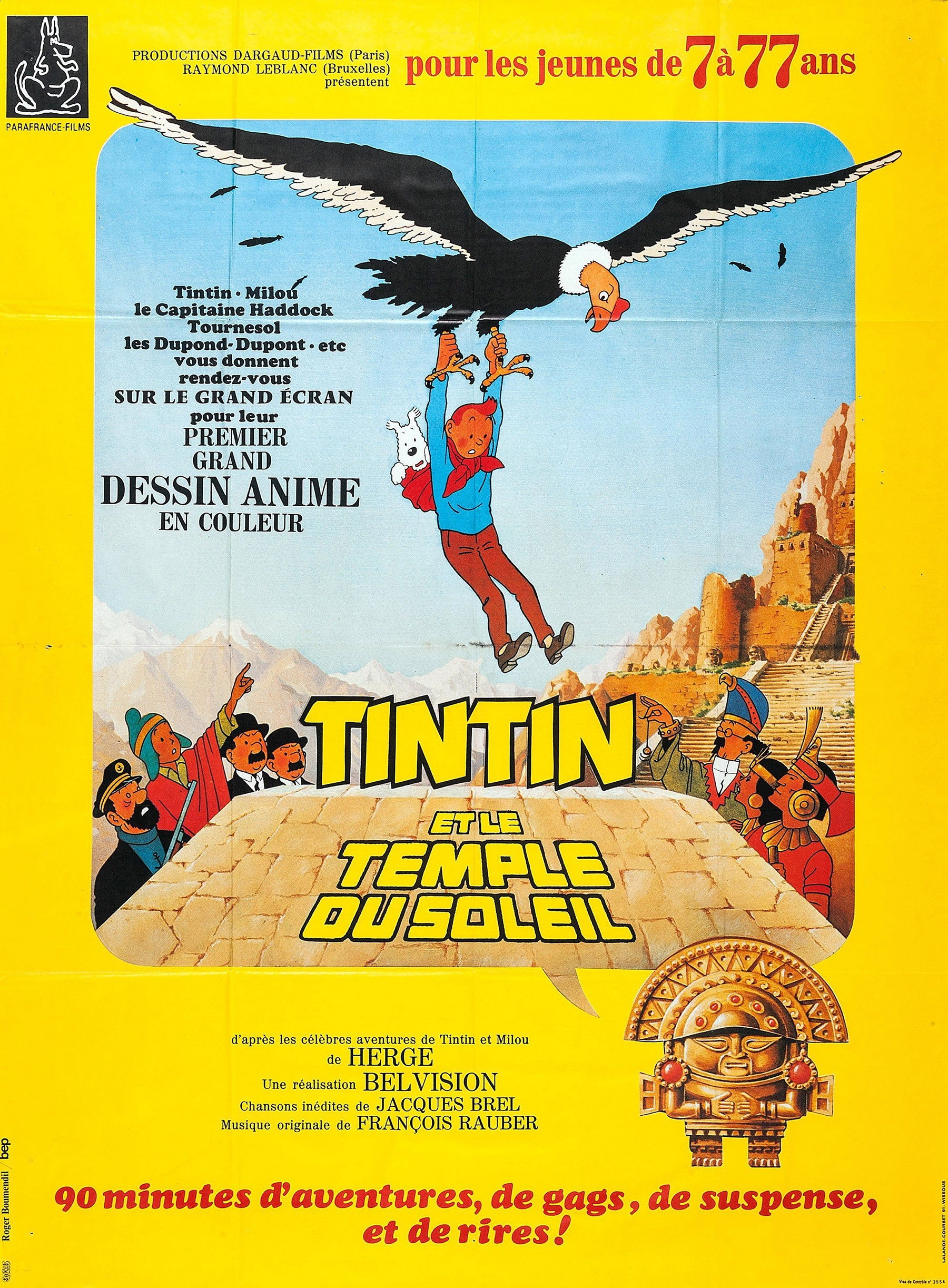 Les Aventures de Tintin, d'après Hergé