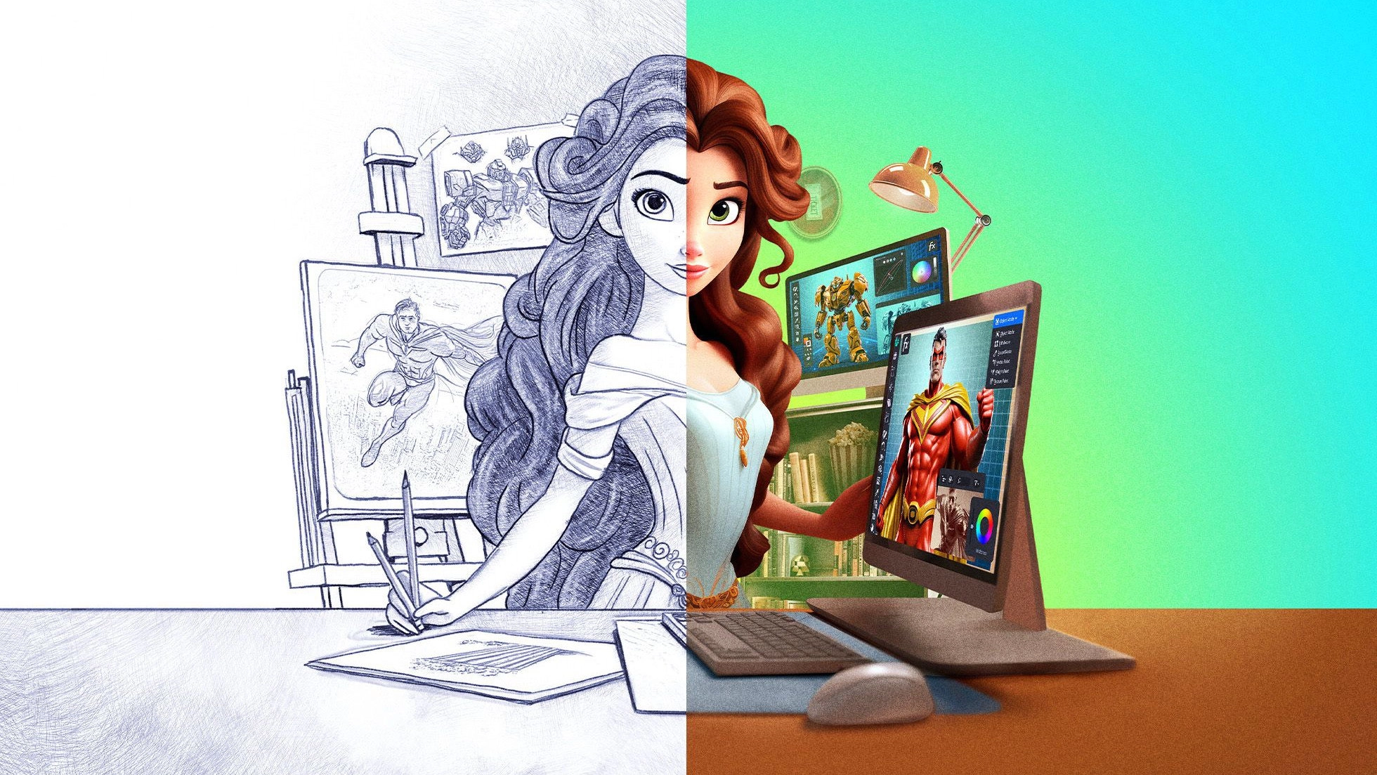 Pencils vs Pixels