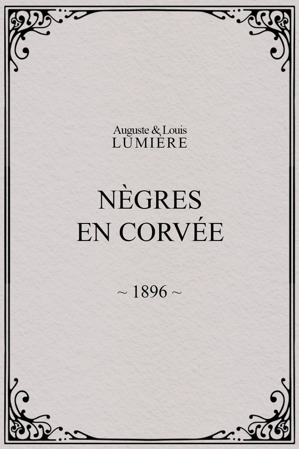 Nègres en corvée