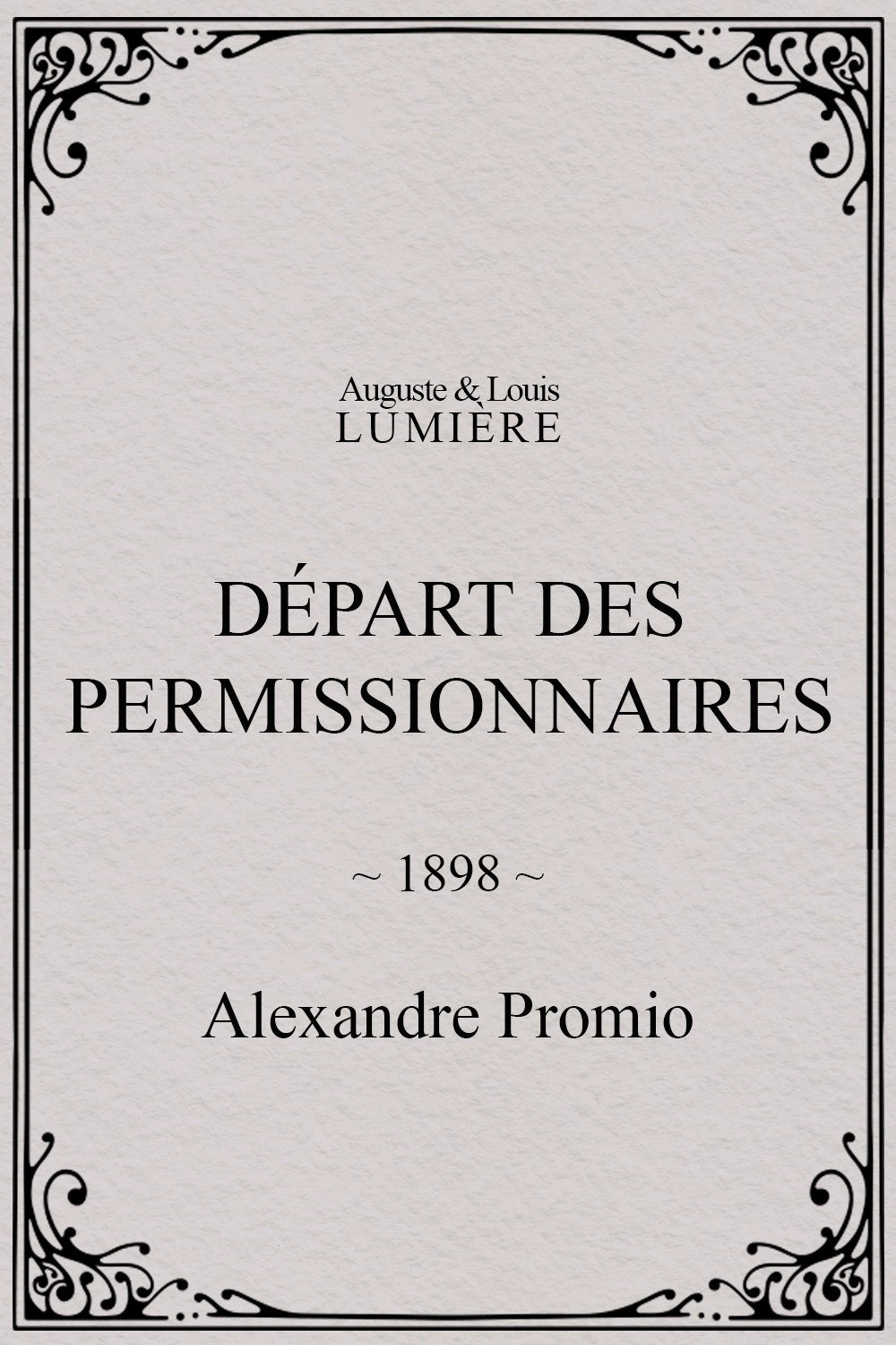 Départ des permissionnaires