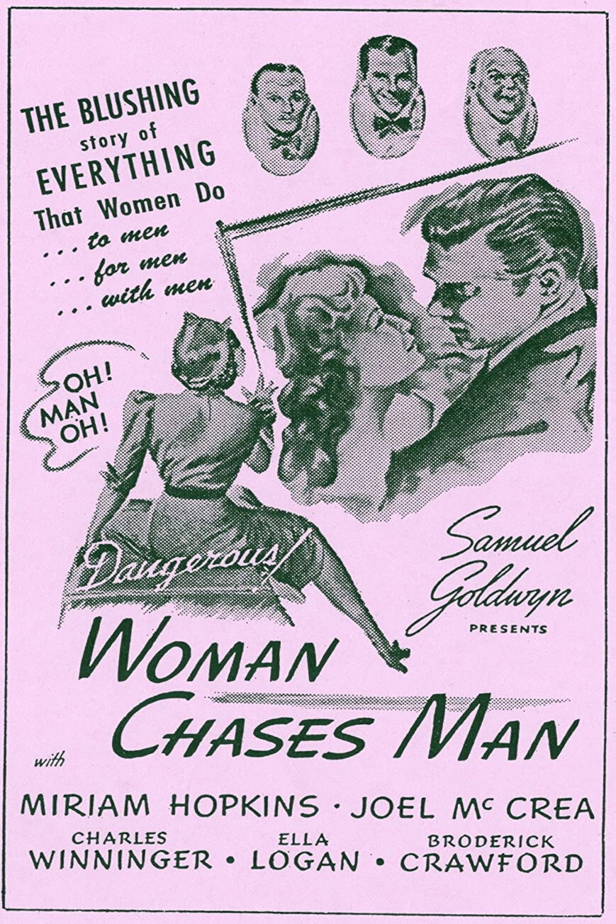 Woman Chases Man