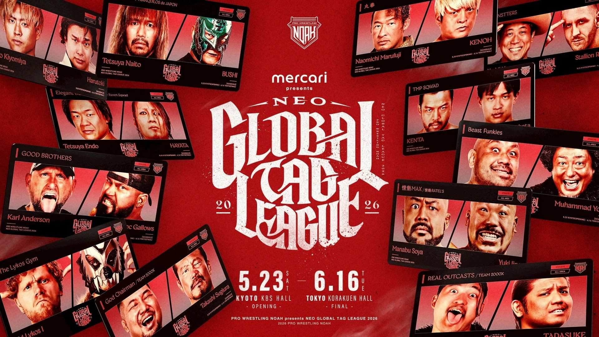 NOAH Neo Global Tag League 2026 ~ Day 11