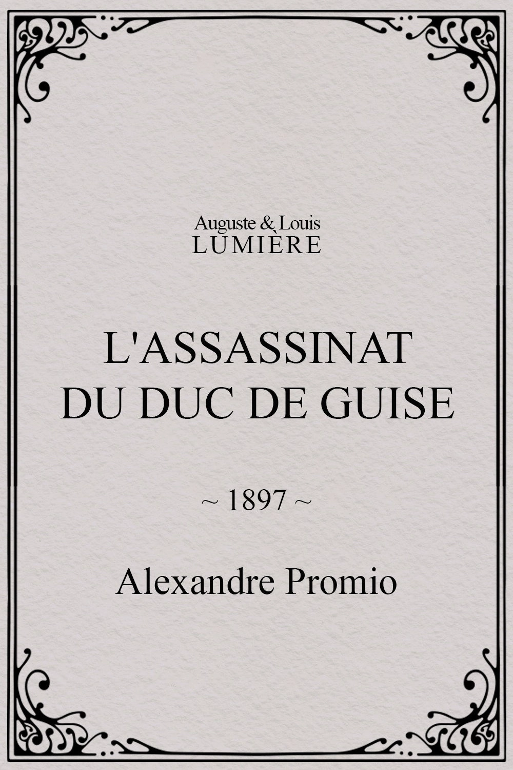 The Assassination of the Duke de Guise
