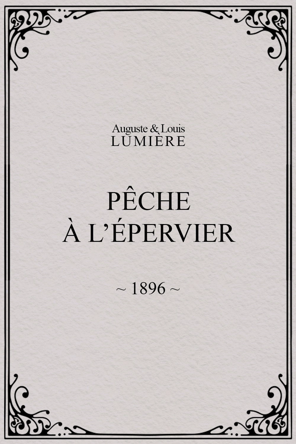 Pêche à l’épervier