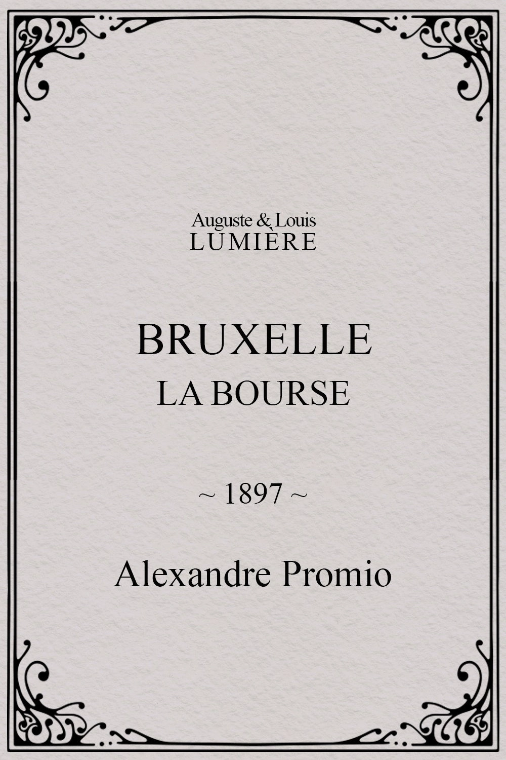 Bruxelles, la bourse