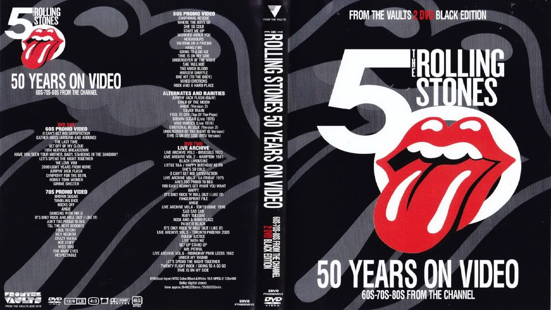 Rolling Stones: 50 Years on Video - Black Edition