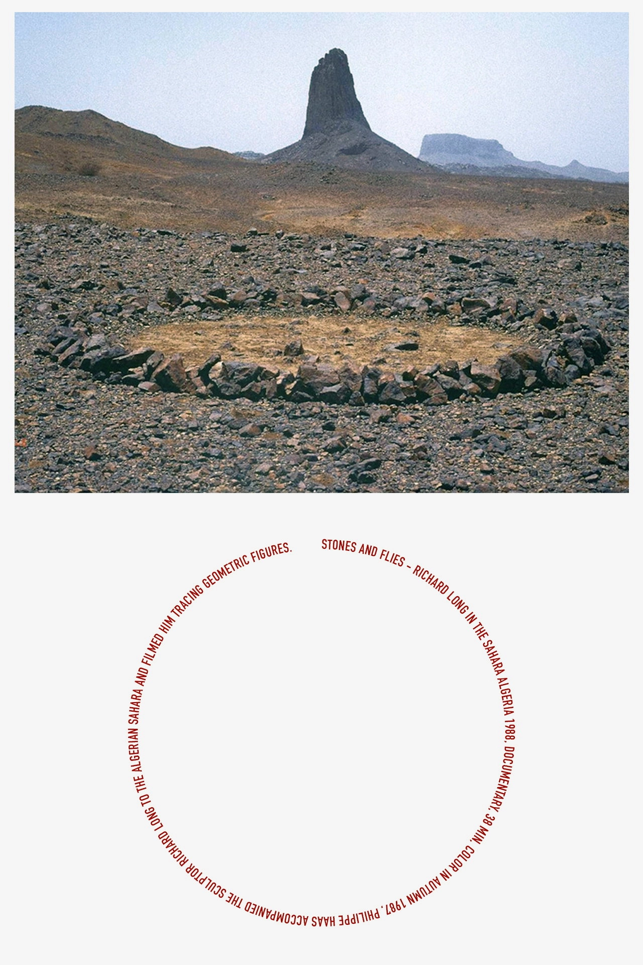 Stones and Flies: Richard Long in the Sahara