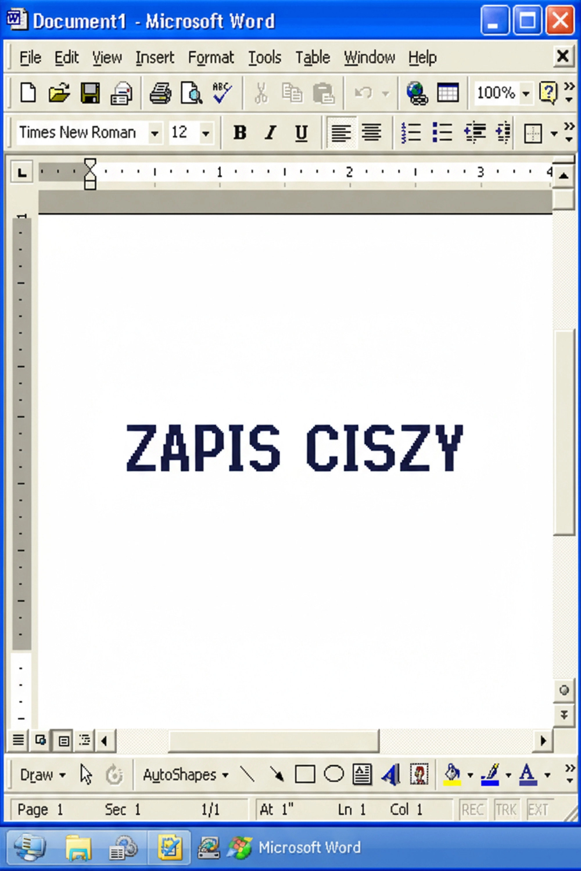 Zapis Ciszy