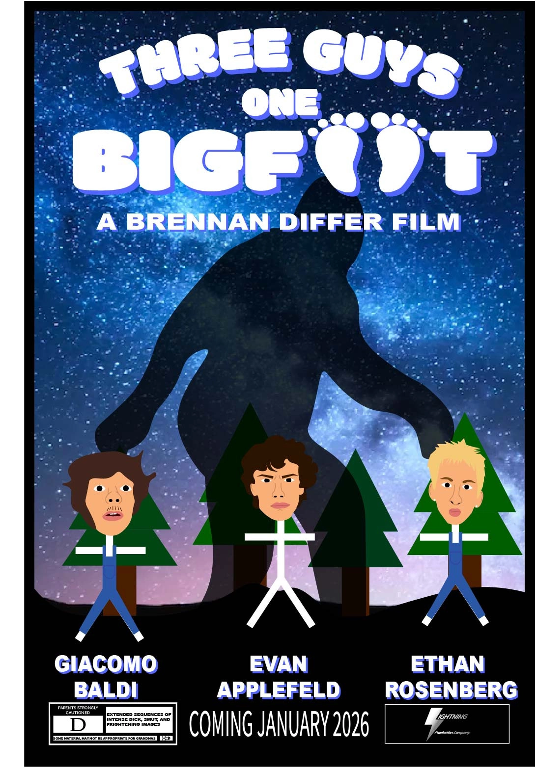 Three Guys, One Bigfoot