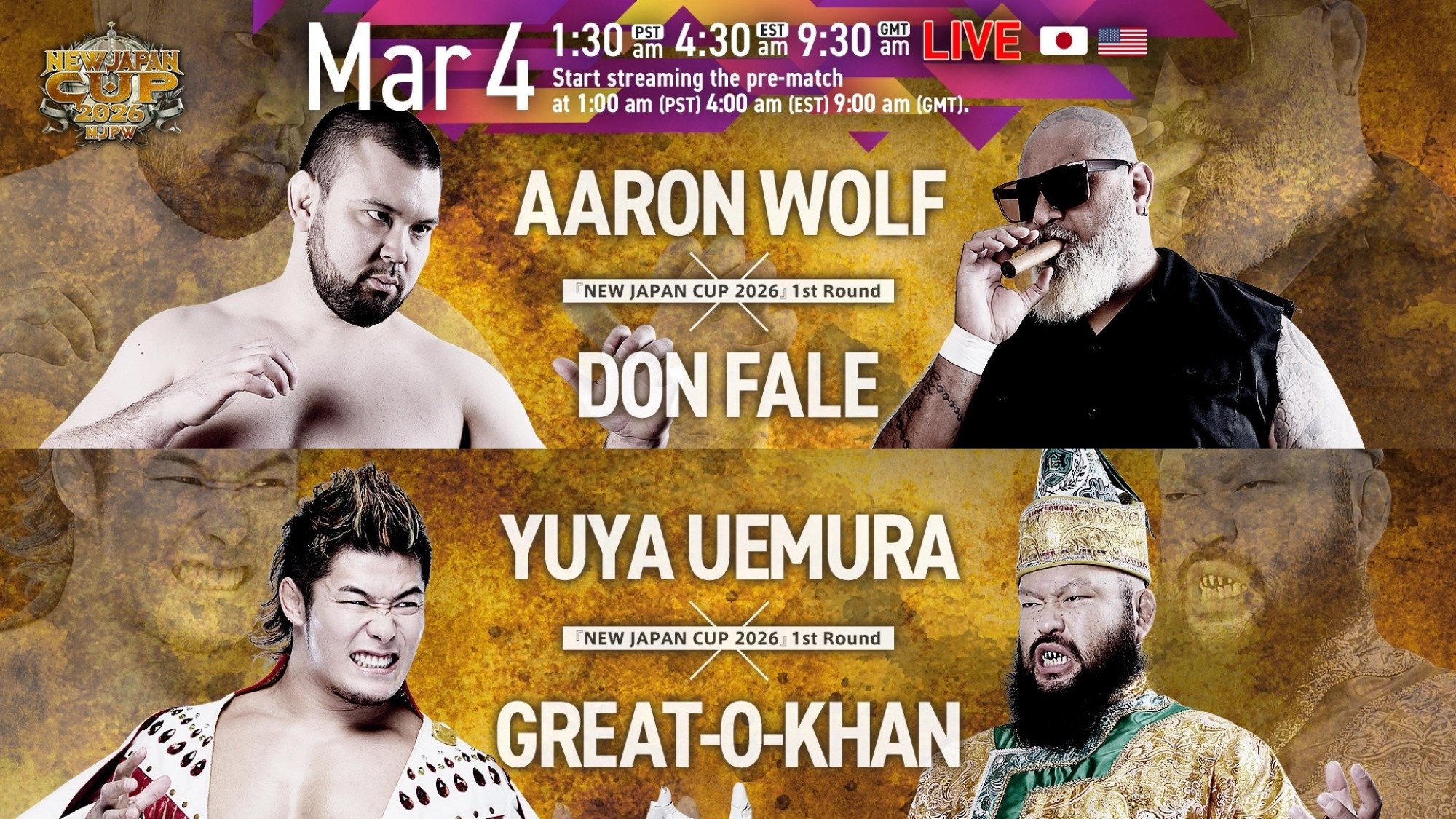 NJPW New Japan Cup 2026 - Day 1