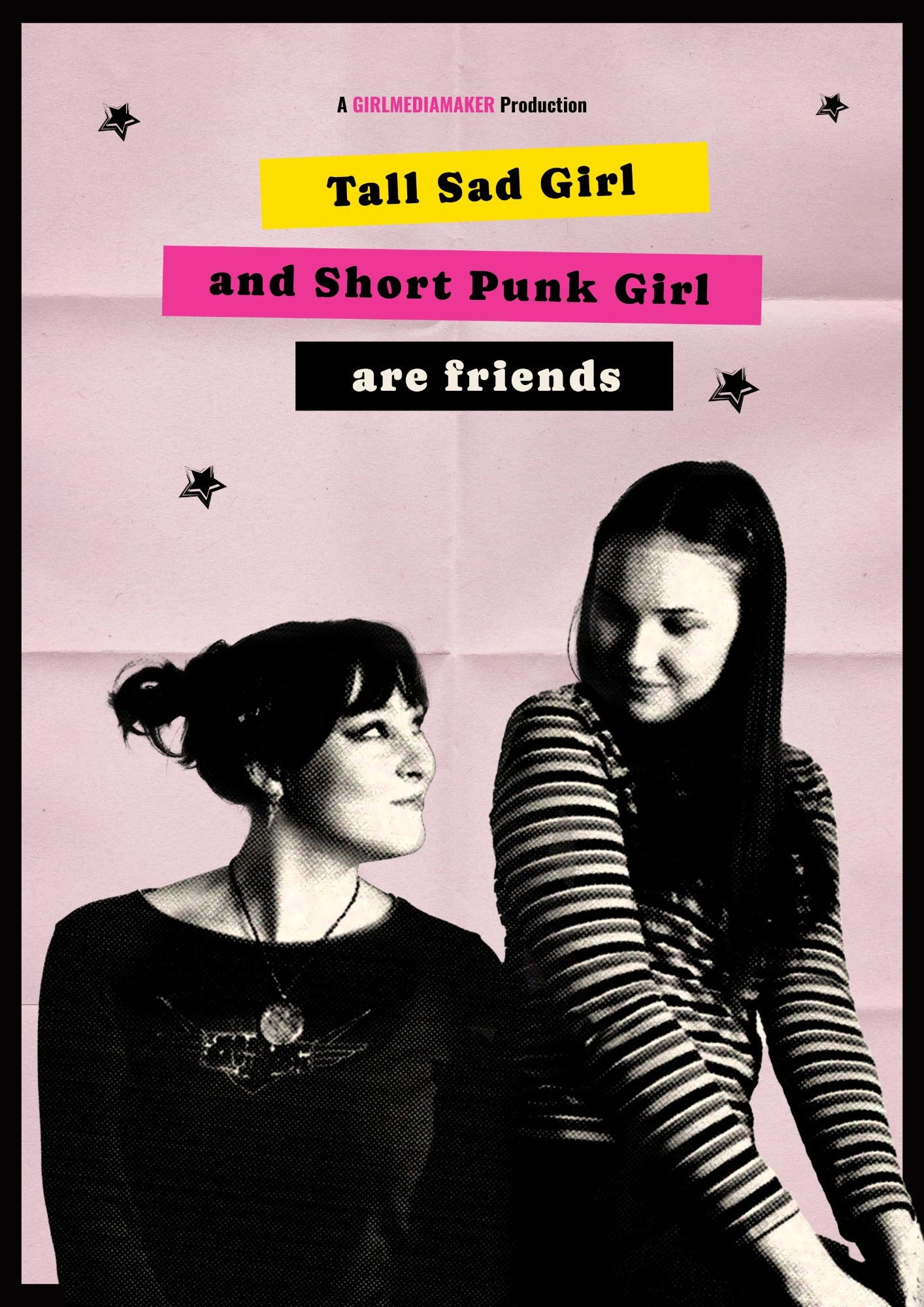 Tall Sad Girl and Short Punk Girl Are Friends