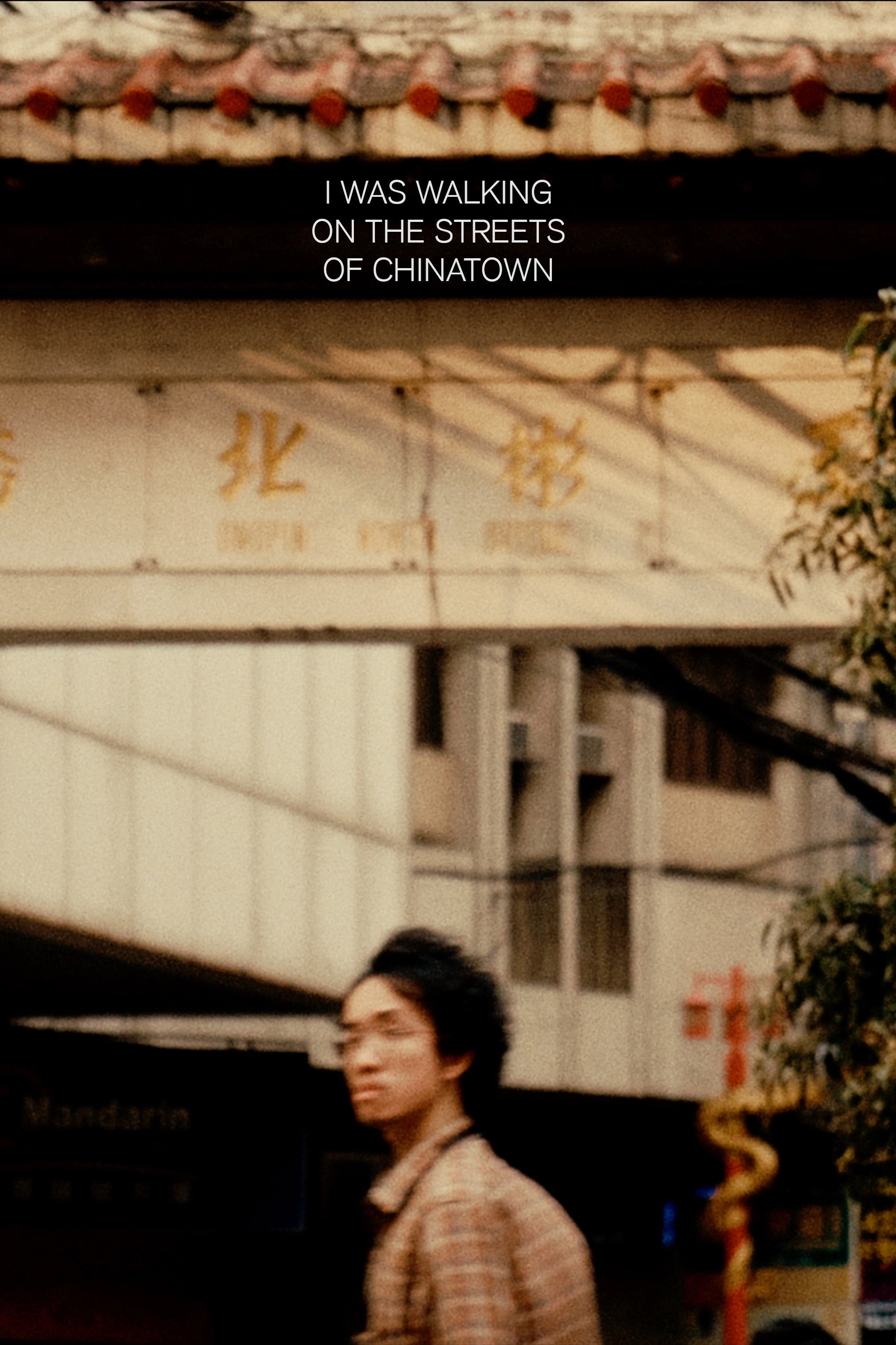 i was walking on the streets of chinatown