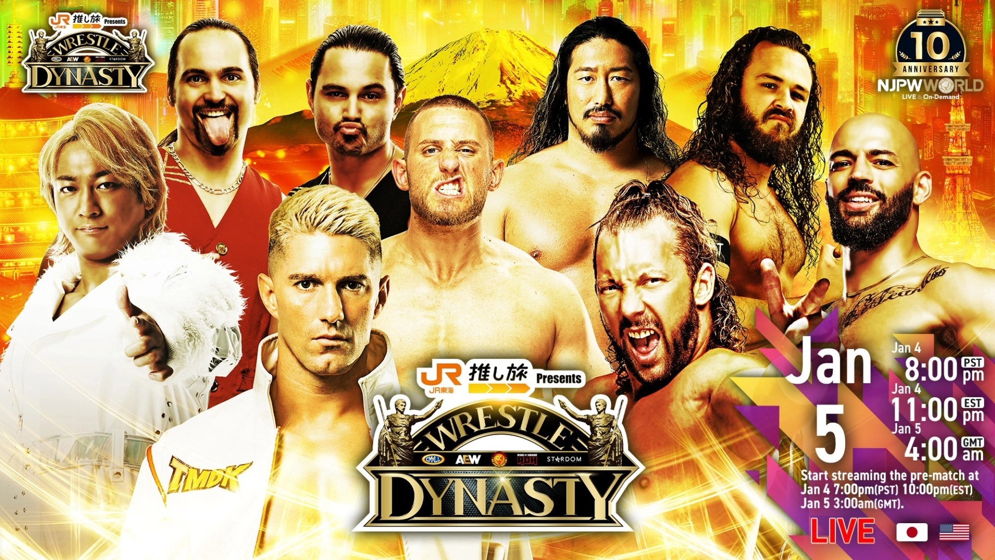 NJPW x AEW x CMLL x ROH x STARDOM: Wrestle Dynasty