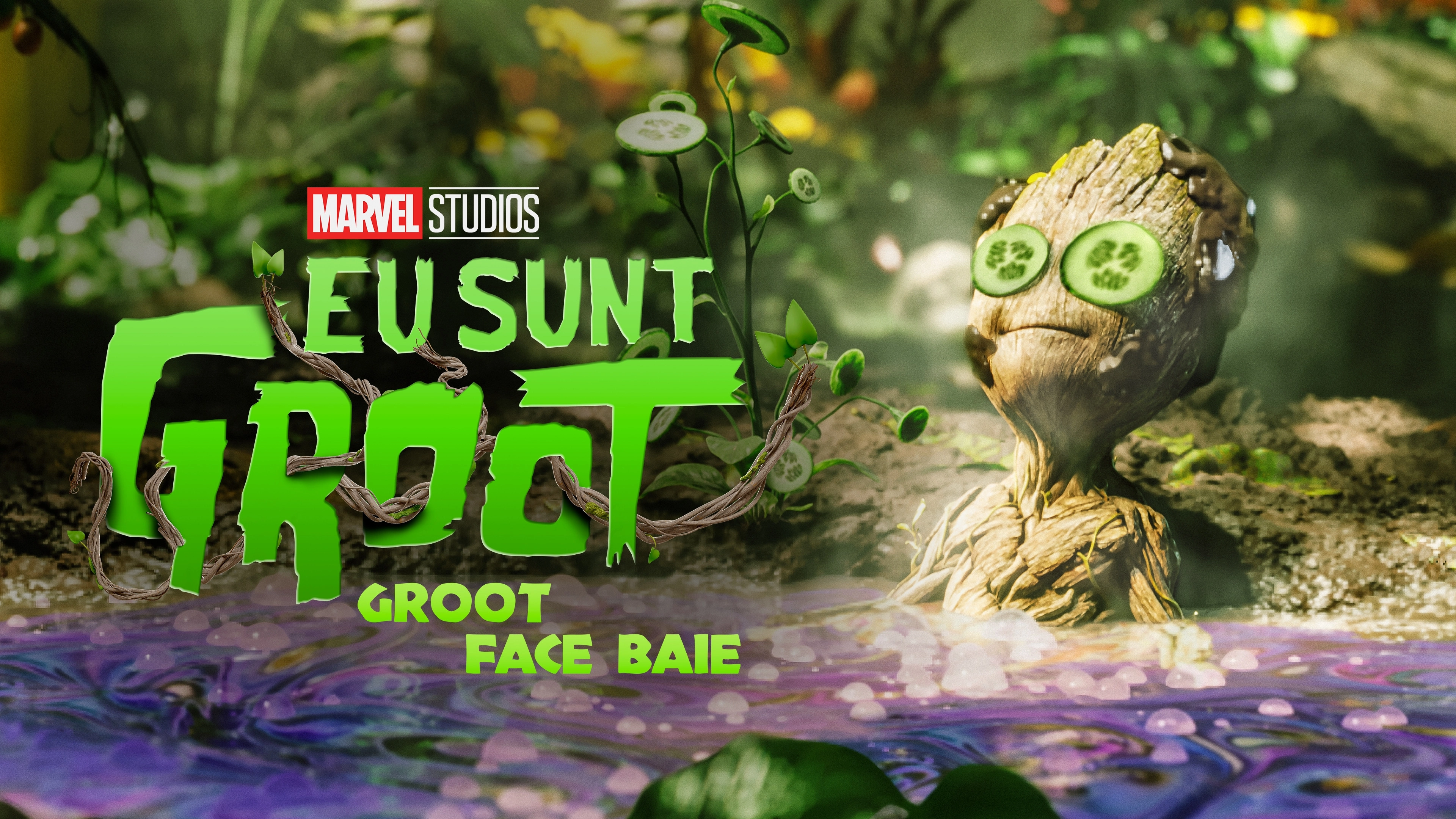 Groot Takes a Bath