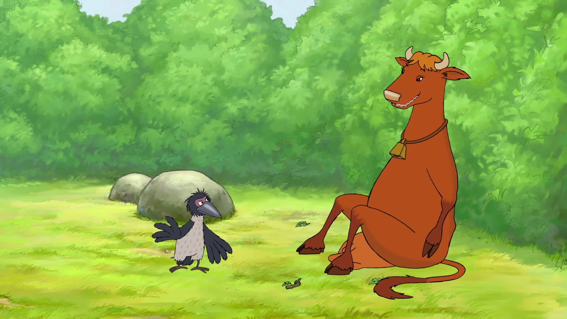 Mama Moo and the Crow
